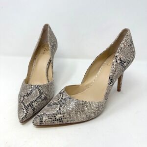 Vince Camuto Airmosah Snakeskin Stiletto Pointed‎ Toe Pumps 9
